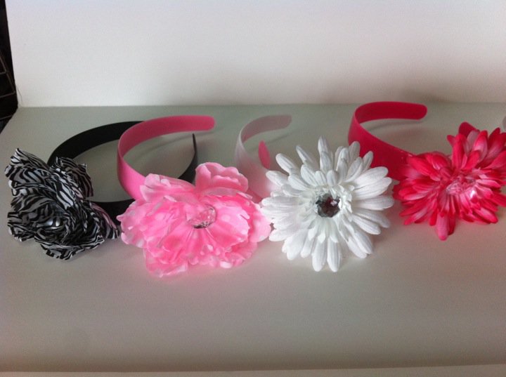 Hard Headband with Big Flower - Bow-