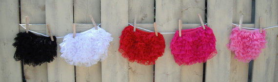 Lace Ruffle Diaper Covers-