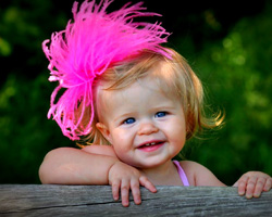 Ostrich Puff Hair Clip-
