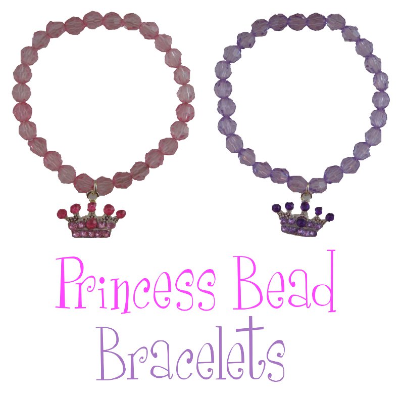 Princess Crown Beaded Bracelet-Princess Bracelet